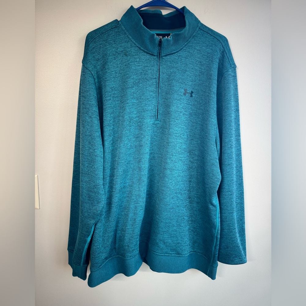 Under Armour Men's Teal Zip-Up Sweater